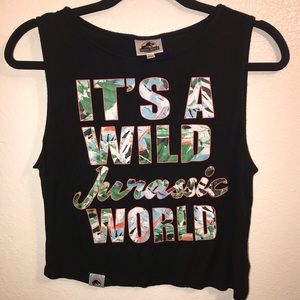 Jurassic World Cropped Tank